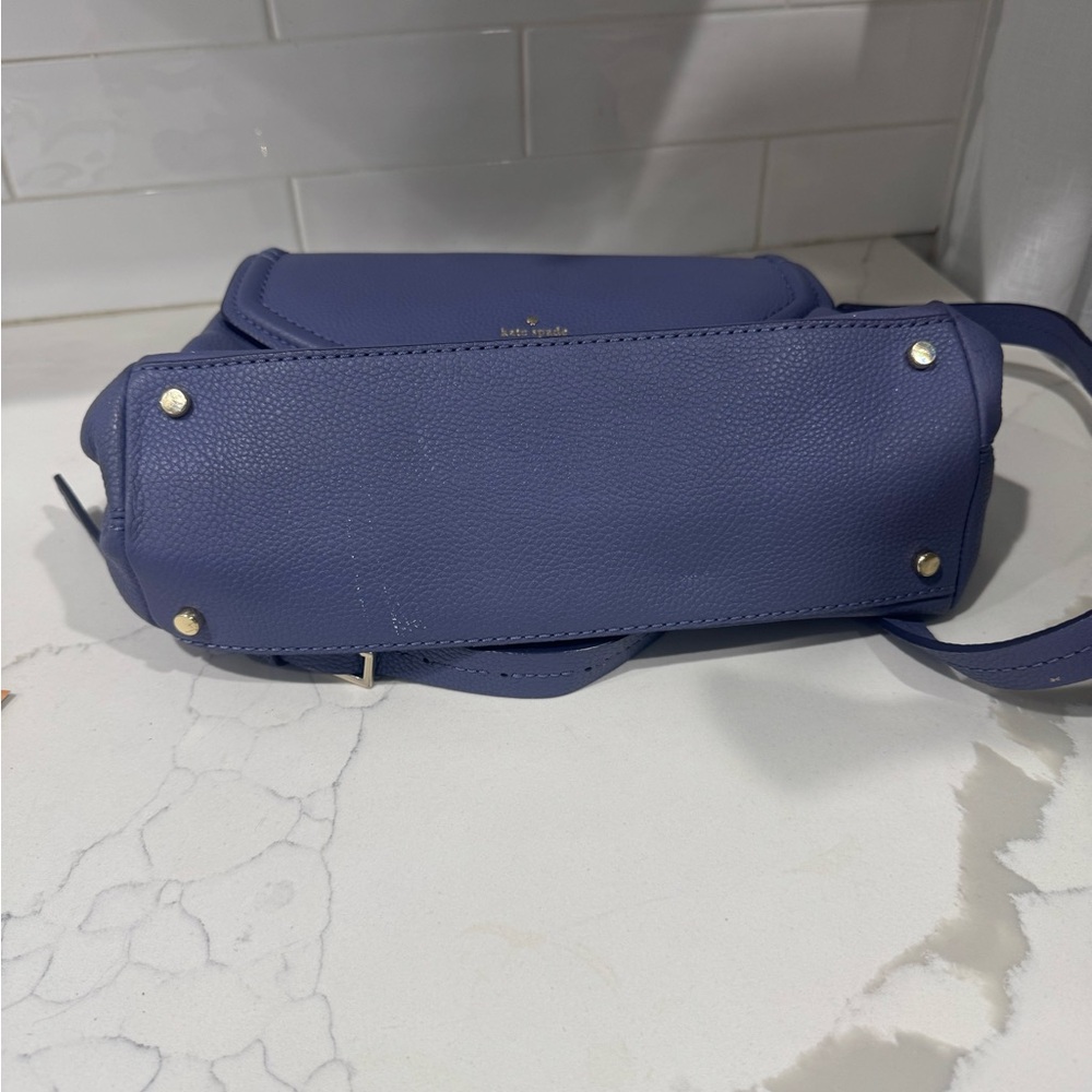 kate spade Lavender Blue Leather Top-Handle Satchel with Tassel - Picture 4 of 8